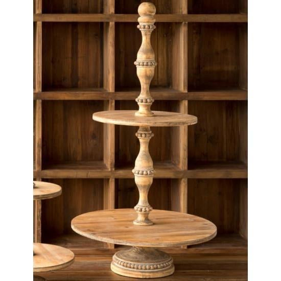 Grand Wooden Two-Tier Boutique Stand