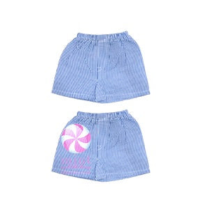 Navy Seersucker Toddler Shorts - Sweet as Jelly