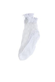 White mesh fancy socks